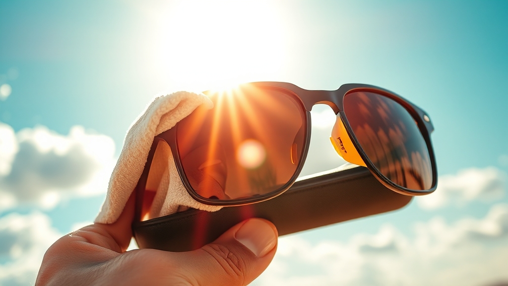 선글라스, 이렇게 관리하세요! (realistic 스타일)