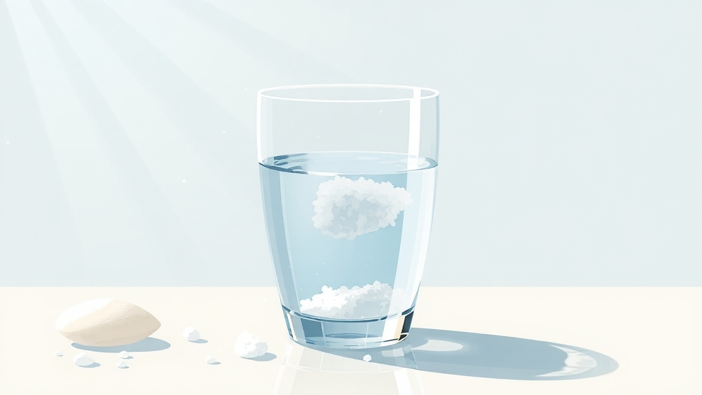 소금물, 어떻게 만들까? (illustration 스타일)