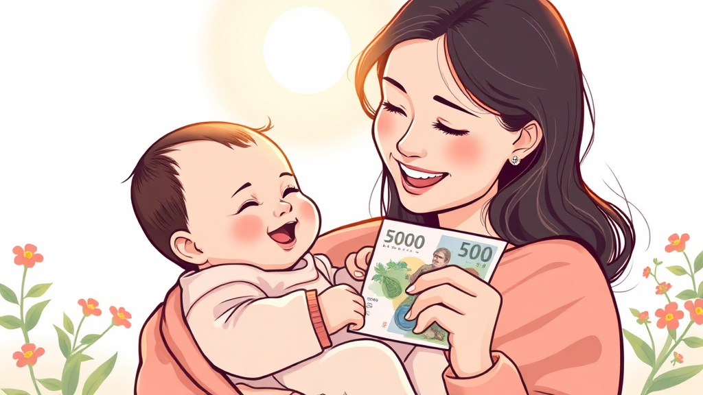 산후조리비 지원 사업이란? (illustration 스타일)