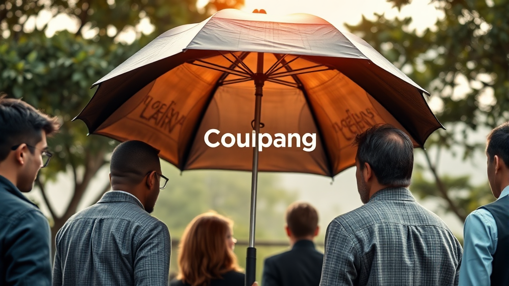 집단 소송 카페 선택 기준 (realistic 스타일)