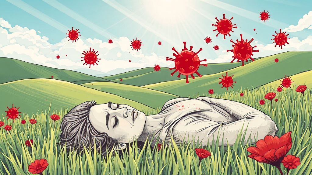 대상포진이란? 원인과 발병 기전 (illustration 스타일)