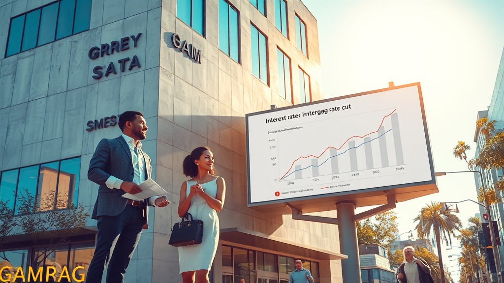 금리 인하, 부동산 영향은? (realistic 스타일)