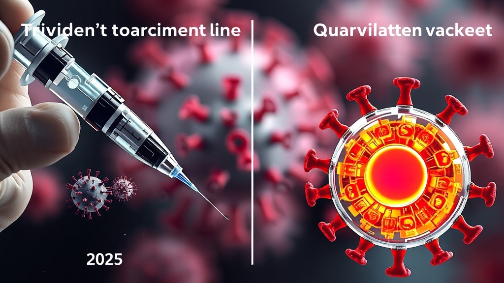 독감 백신 종류: 3가 vs 4가 (realistic 스타일)
