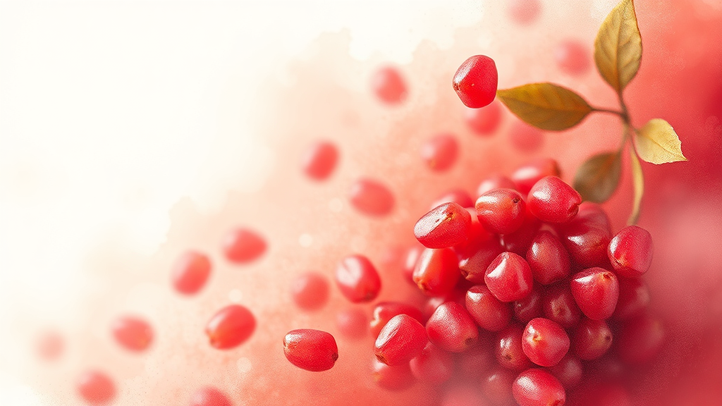 석류농축액, 왜 좋을까요? (watercolor 스타일)