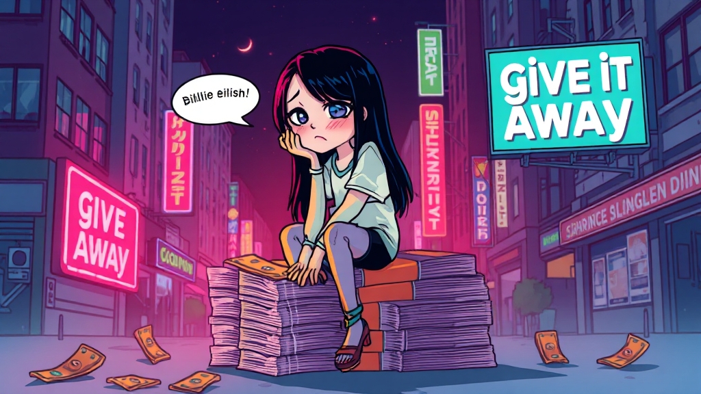 억만장자 향한 메시지 (cartoon 스타일)