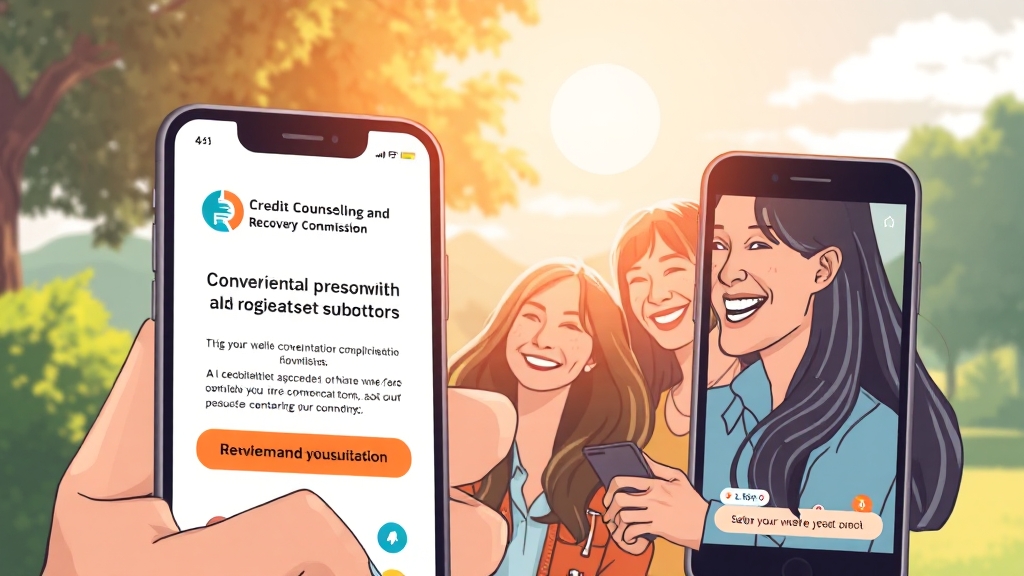 온라인/모바일 상담 활용 (illustration 스타일)