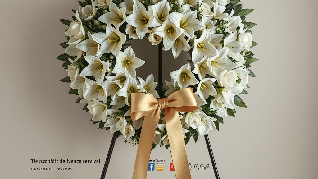 근조화환 업체 선택 시 고려사항 (realistic 스타일)