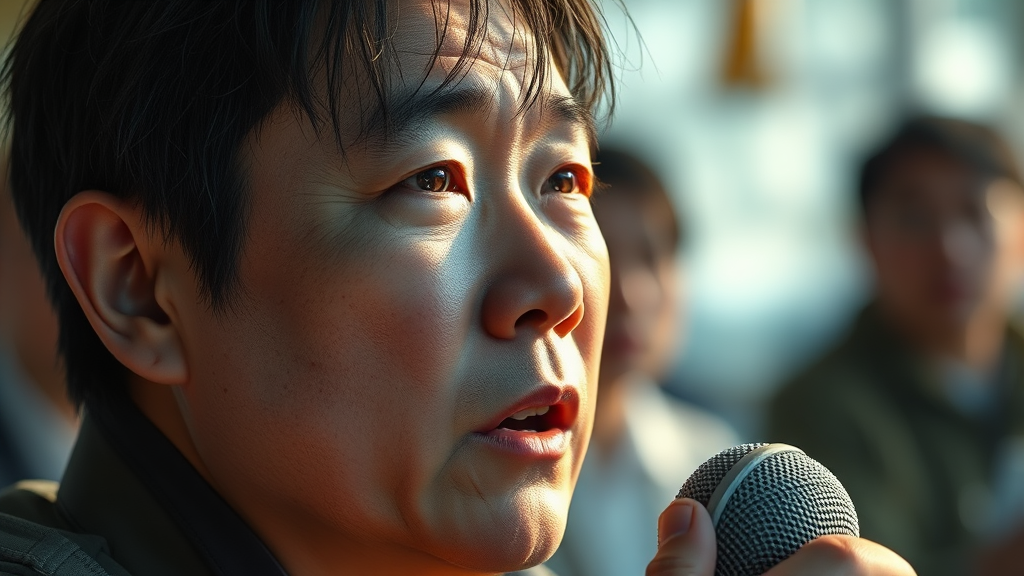 전한길 뉴스 채널 및 제보 안내 (realistic 스타일)