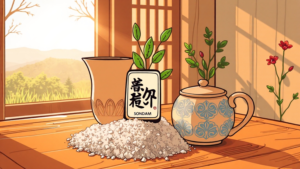 송담 섭취법: 차부터 송담주까지 (cartoon 스타일)