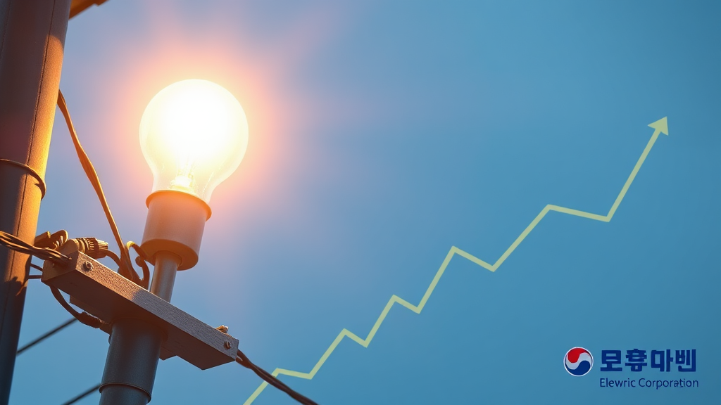 한국전력 실적 개선 및 전망 (realistic 스타일)