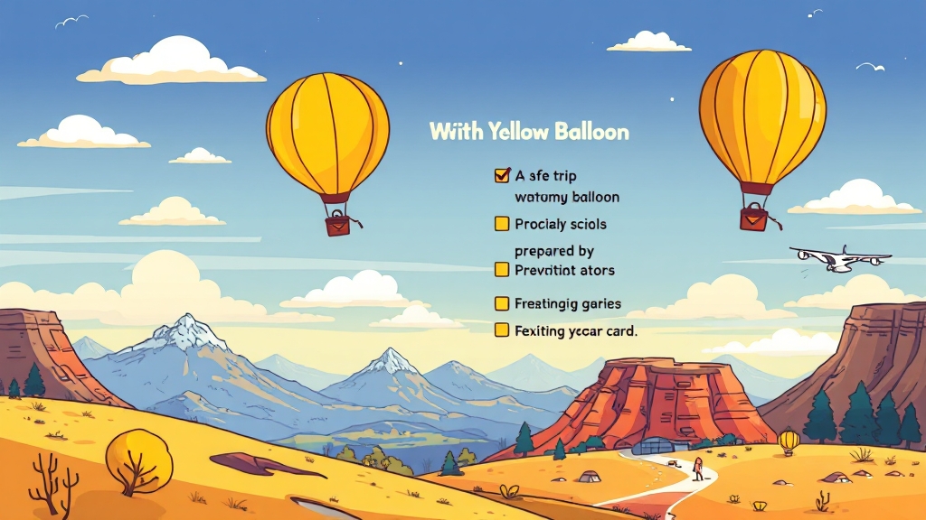 여행 전 확인 사항 (cartoon 스타일)