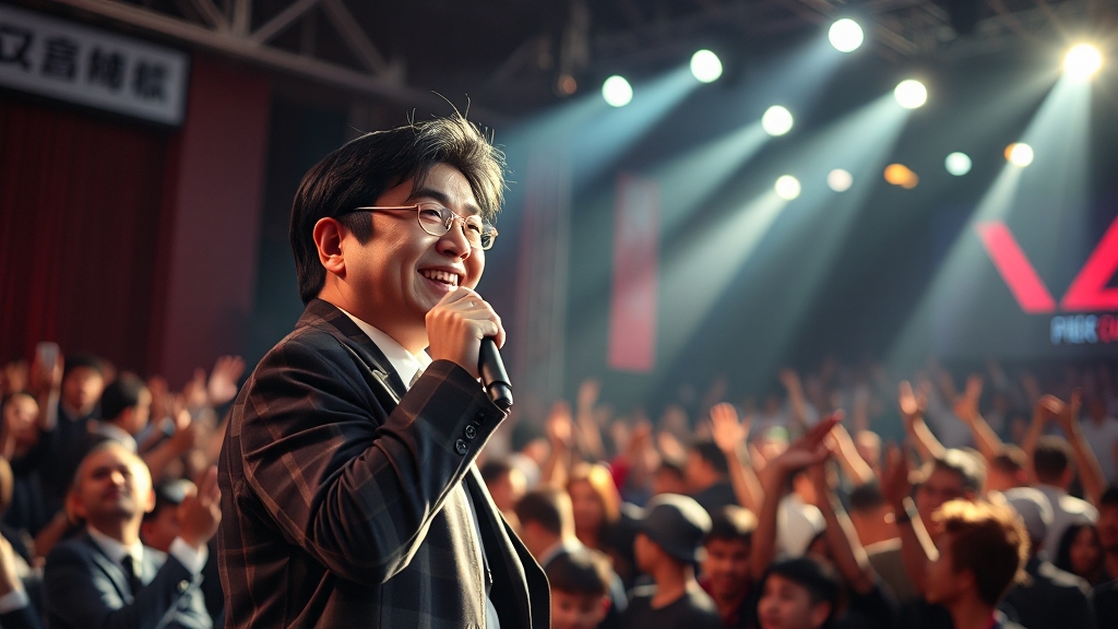 전유성의 코미디 업적 (realistic 스타일)