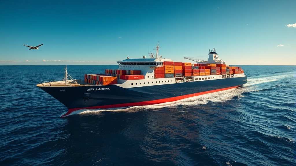 자율운항 시스템 도입 효과 (realistic 스타일)