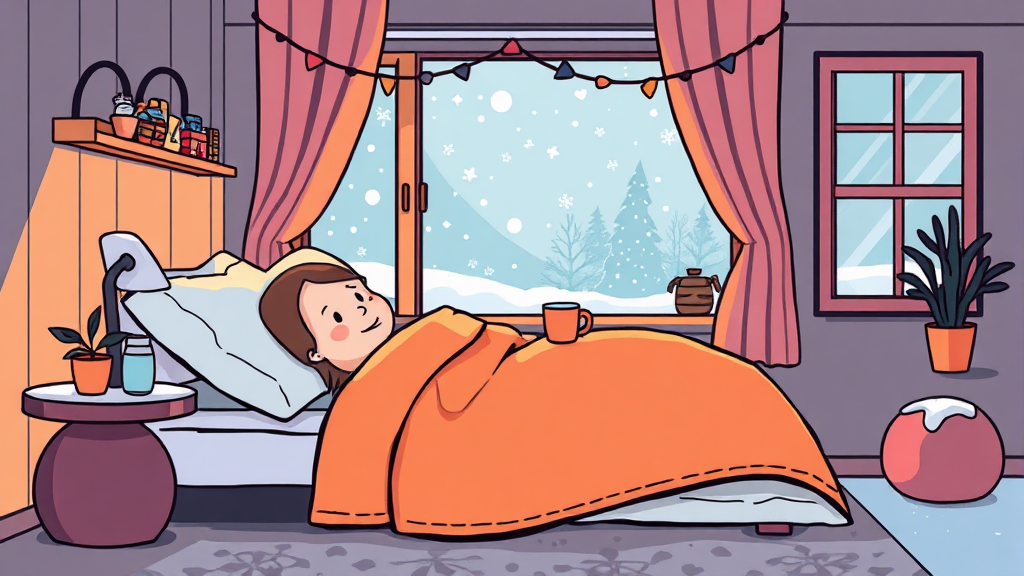 한랭 질환 발생 시, 응급처치 방법 (cartoon 스타일)