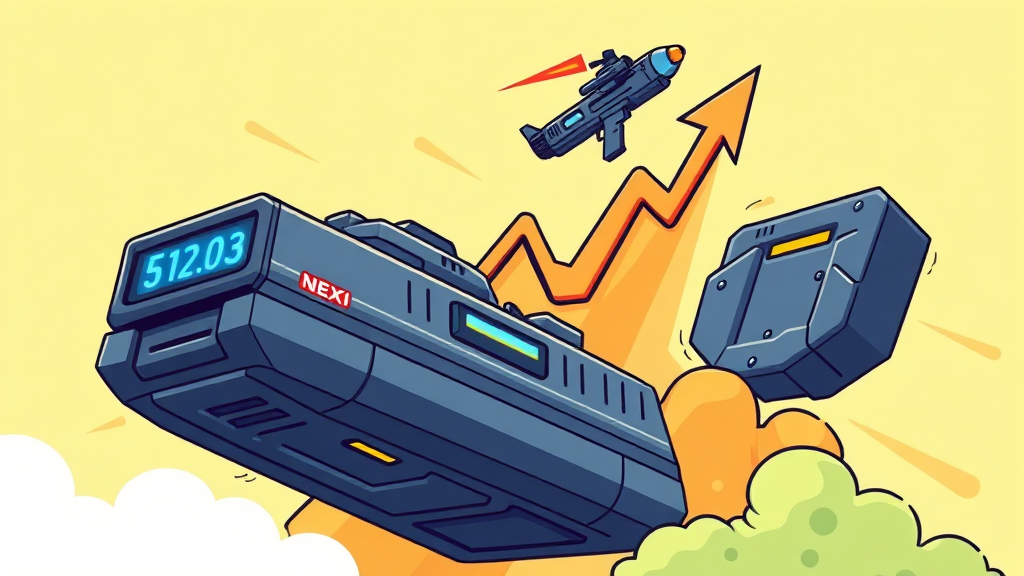 LIG넥스원 주가 흐름 분석: 과거와 현재 (cartoon 스타일)