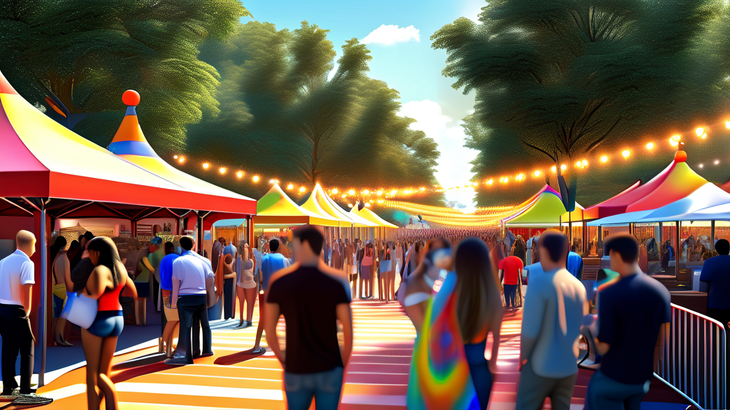 축제 안전 및 준비: 완벽한 방문을 위한 체크리스트 (realistic 스타일)