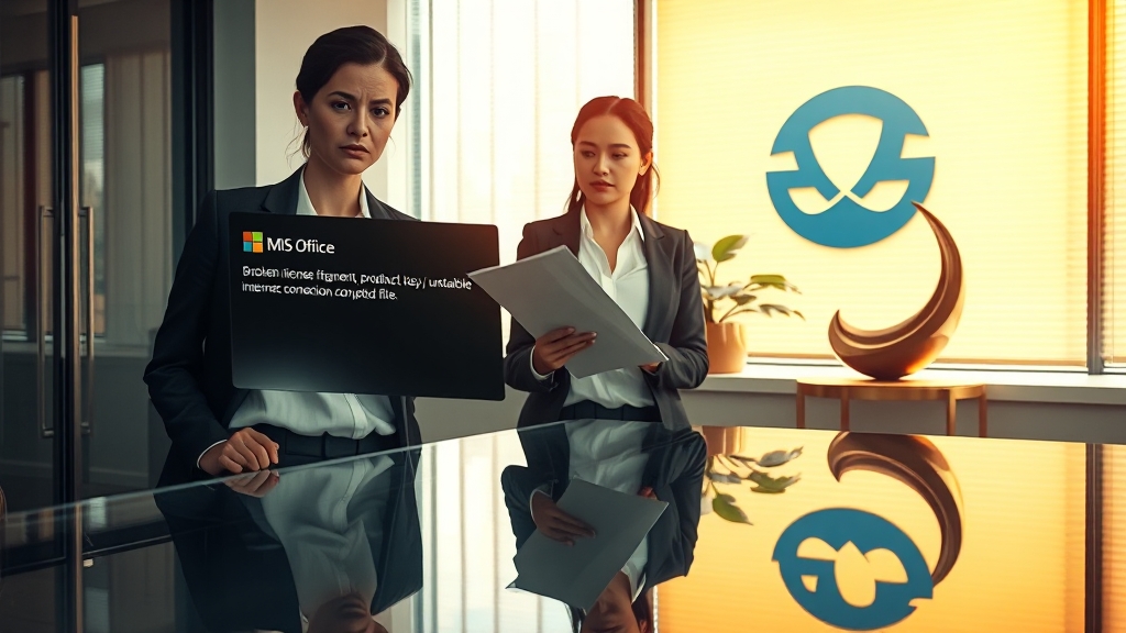 MS 오피스 정품 인증 오류, 왜 생길까? (realistic 스타일)