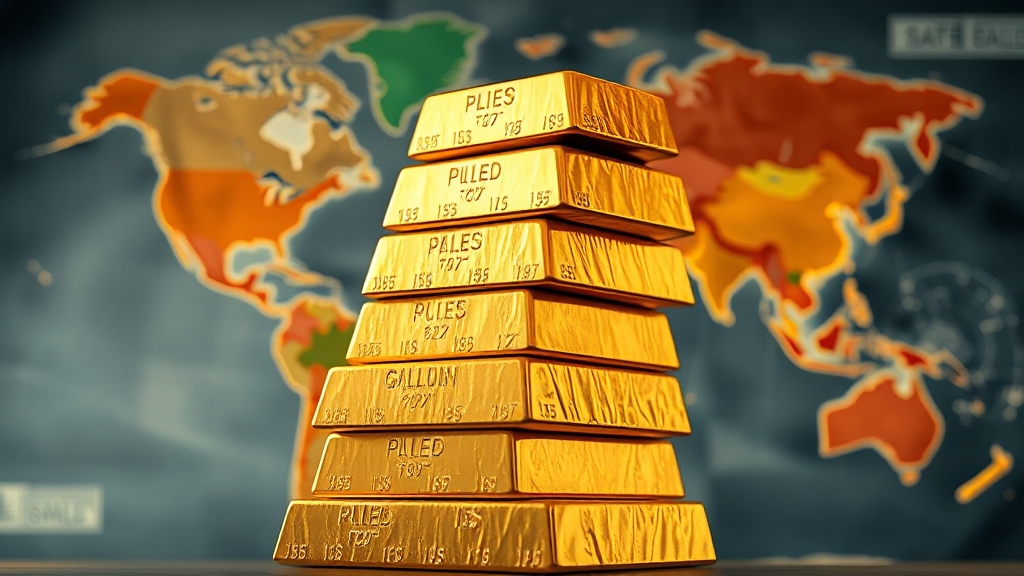 글로벌 금 시장 전망 (realistic 스타일)