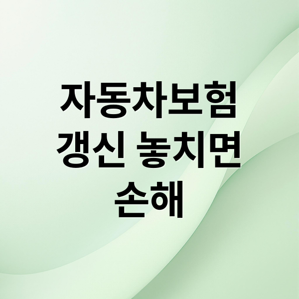 자동차보험
갱신 놓치면
손해 (자동차보험 갱신기간 과태료 시기)