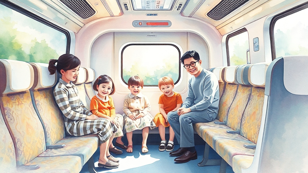 KTX 이용 꿀팁: 더 쾌적한 여행을 위해 (watercolor 스타일)