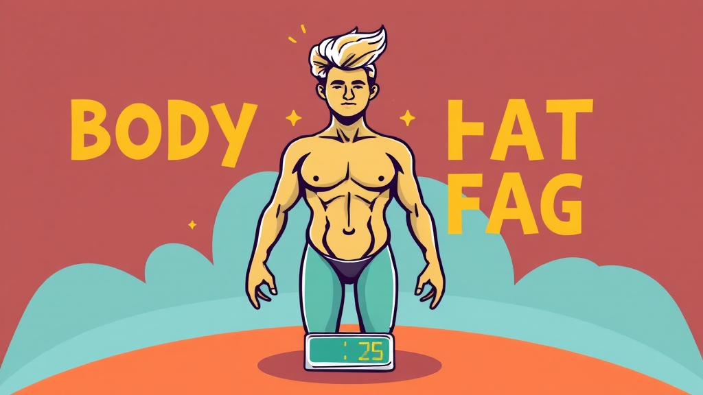 체지방률, 왜 중요할까요? (illustration 스타일)
