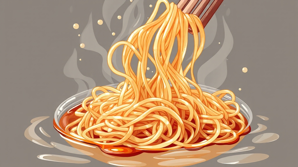 당면 완벽 삶는 법 (illustration 스타일)