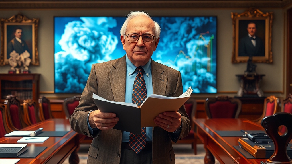 워렌 버핏 경고 대비법 (realistic 스타일)