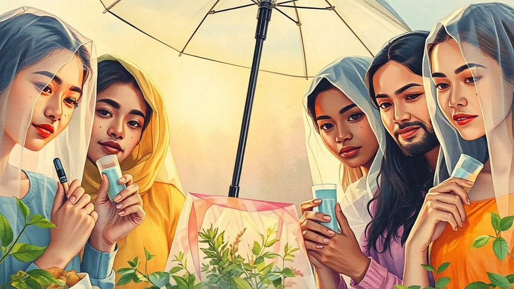 예방법: 모기 물림 방지 및 관리 (watercolor 스타일)