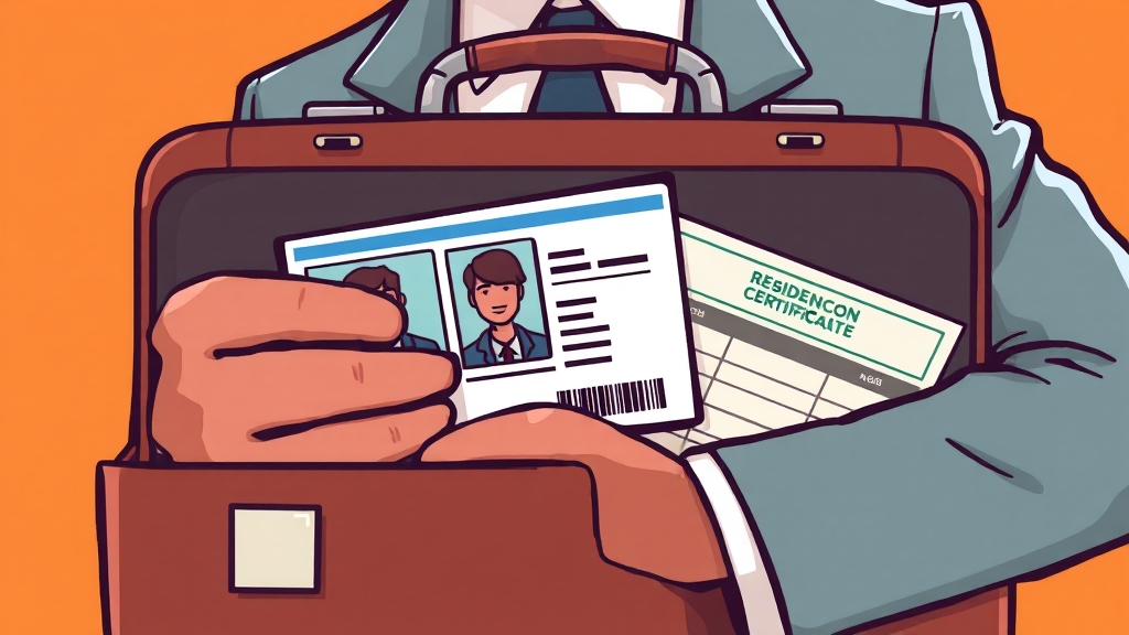 필요 서류, 꼼꼼하게 챙기세요! (cartoon 스타일)