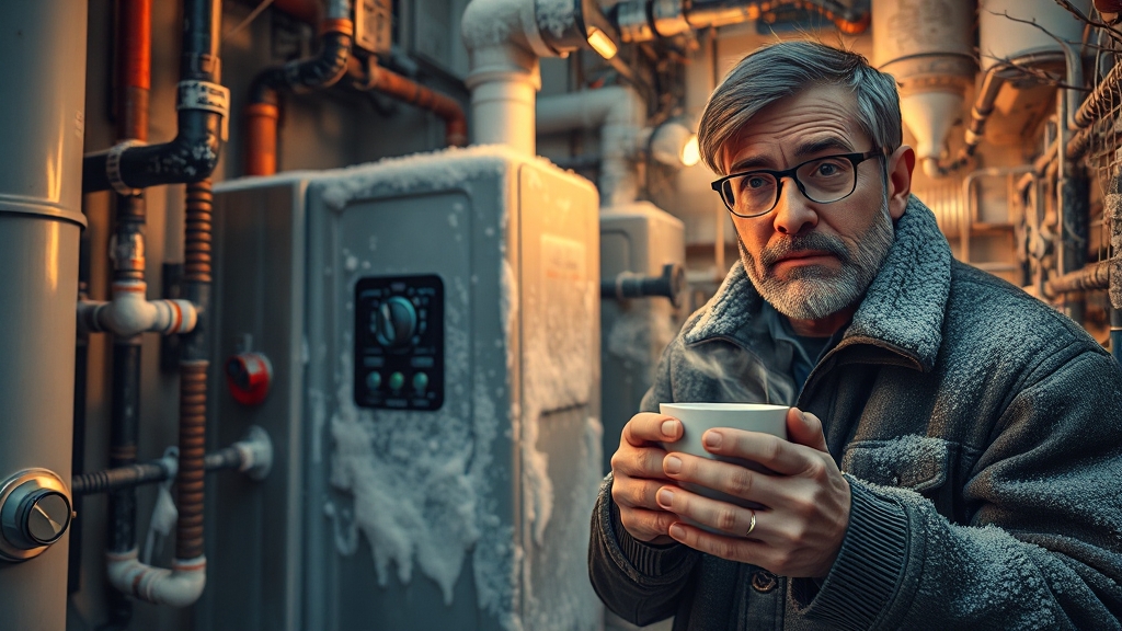 월세 동파 시 대처 (realistic 스타일)