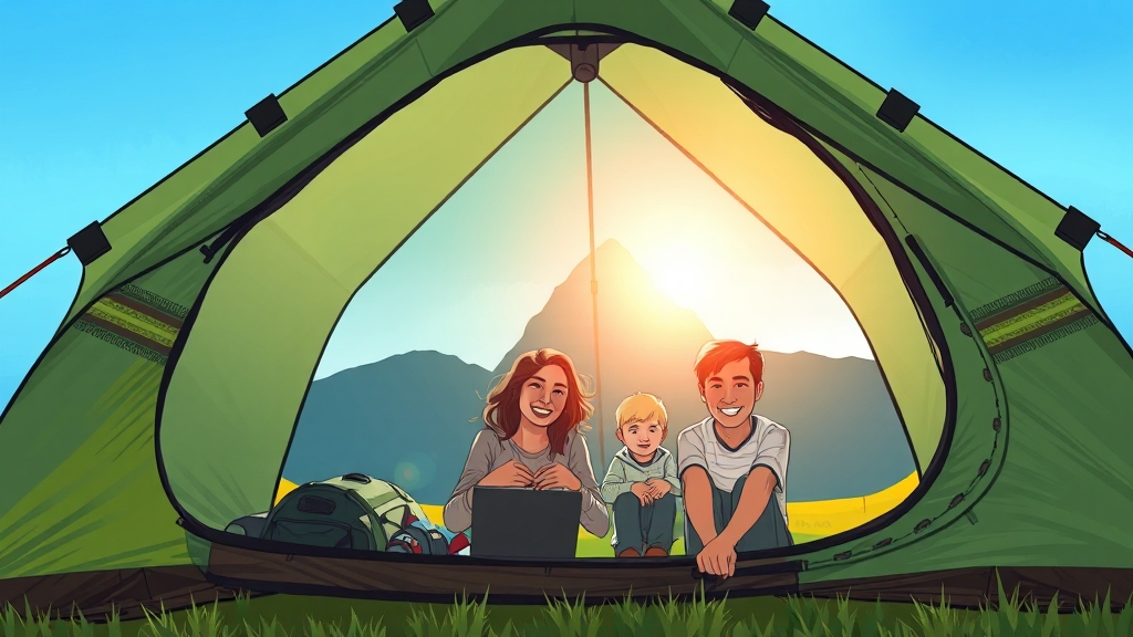 에어텐트 선택 가이드: 장단점 및 추천 대상 (illustration 스타일)