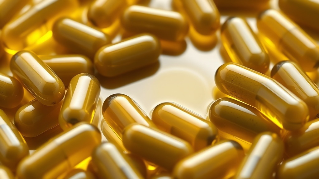 피부 건강과 콜레스테롤 관리, 올리브 오일 캡슐의 효능 (realistic 스타일)