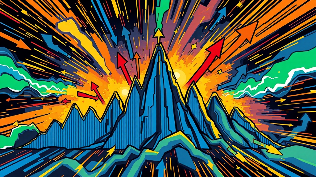 시장 분석: 변동 및 전망 (cartoon 스타일)