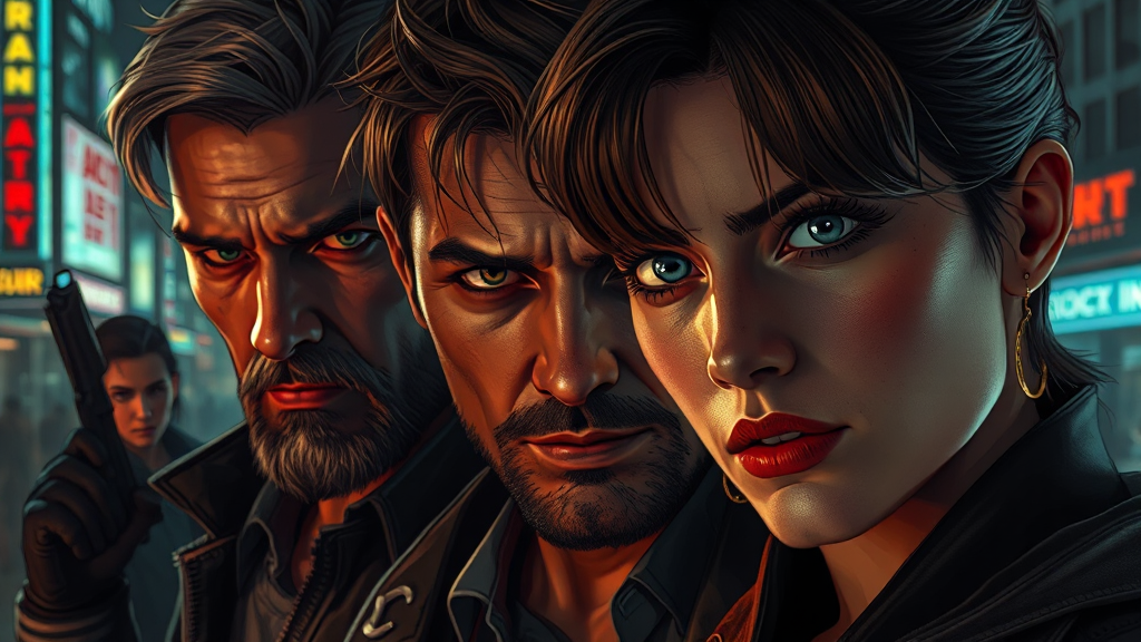 등장인물별 캐릭터 분석 (realistic 스타일)