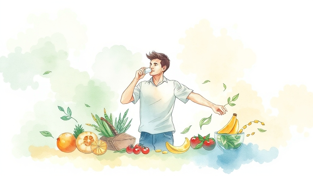 장기 복용 꿀팁 & 후기 (watercolor 스타일)