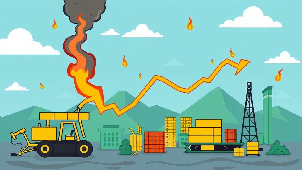 유가 상승이 경제에 미치는 영향: 물가, 증시, 그리고 우리 생활 (cartoon 스타일)