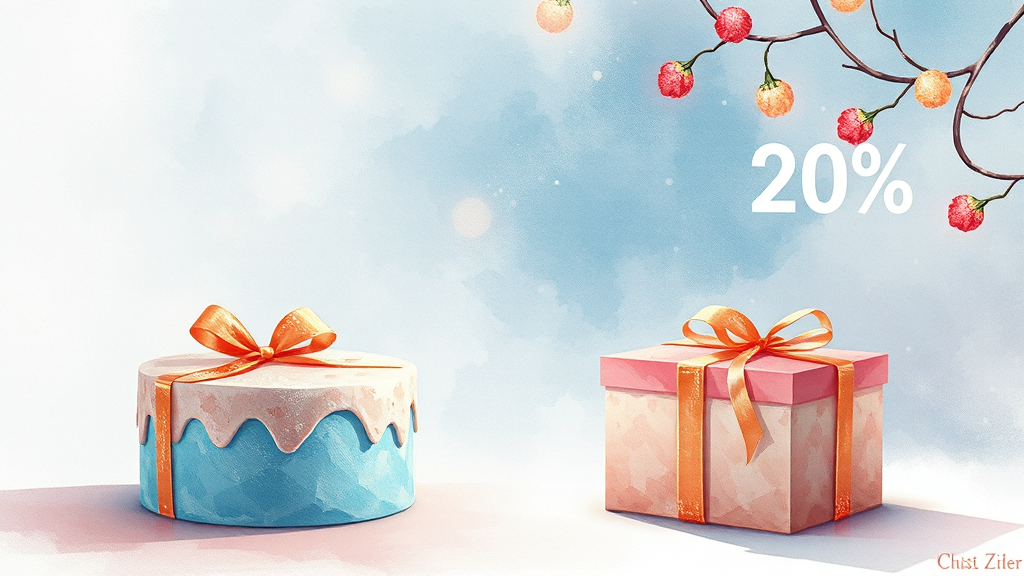 투썸 케이크, 사전 예약하면 뭐가 좋을까? (watercolor 스타일)