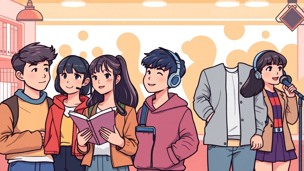 맞춤형 성장지원 프로그램 안내 (cartoon 스타일)