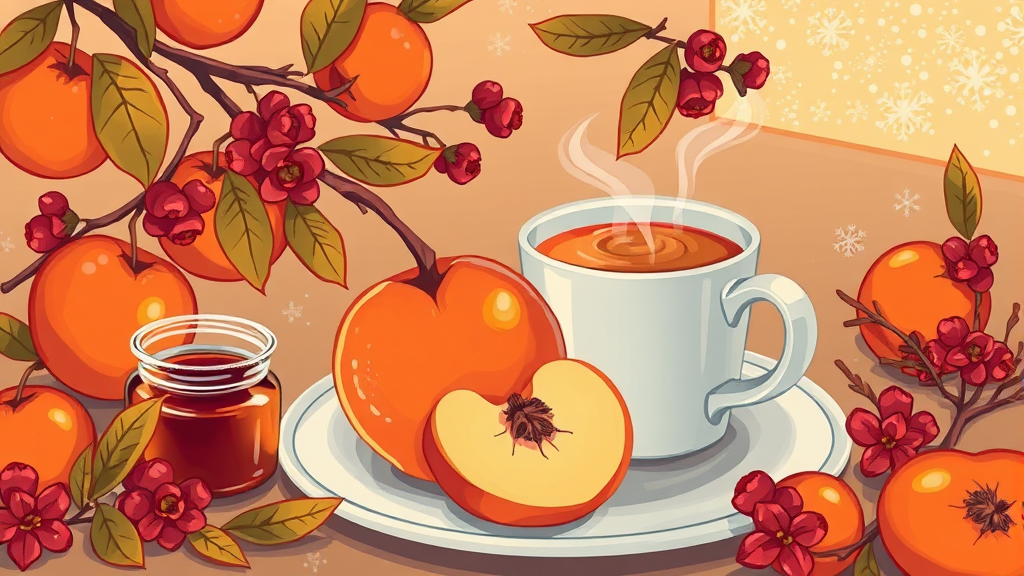 모과 활용법: 차, 청 외 다양한 변신 (illustration 스타일)