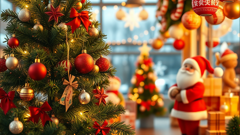 다이소 크리스마스 장식 종류 (realistic 스타일)