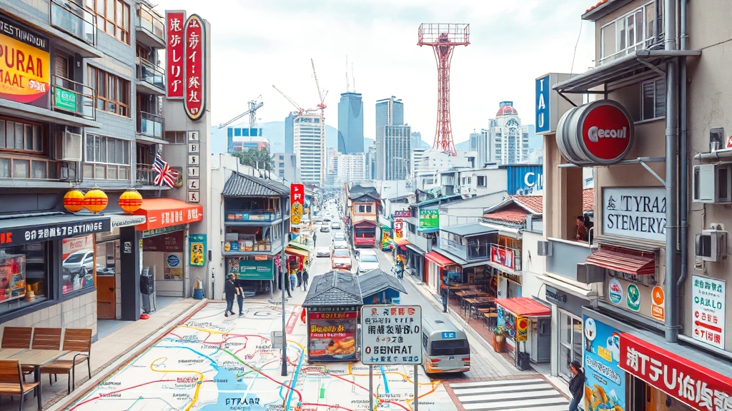 서울 지도의 기본 기능 (realistic 스타일)