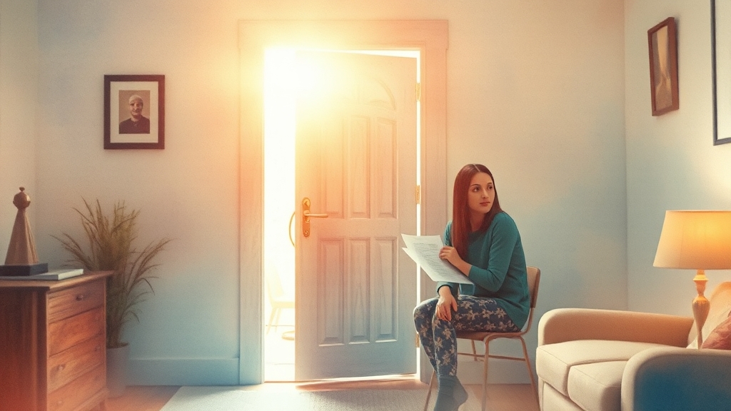 주택담보대출, 어떻게 해결할까? (watercolor 스타일)