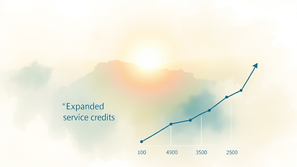 군 복무 크레딧, 연금액 얼마나 늘어날까? (watercolor 스타일)