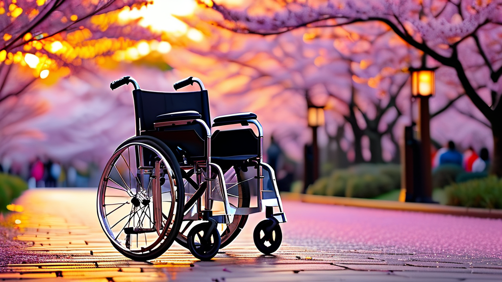 휠체어/유모차 대여 서비스 이용 가이드 (realistic 스타일)