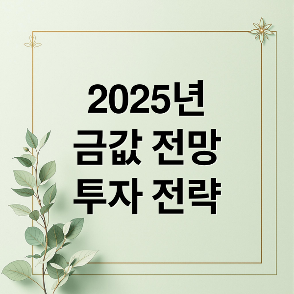 2025년
금값 전망
투자 전략 (금 시세 금 시세 전망 금값 변동 원인 국제 금 가격 흐름 금 투자 전망 2025)