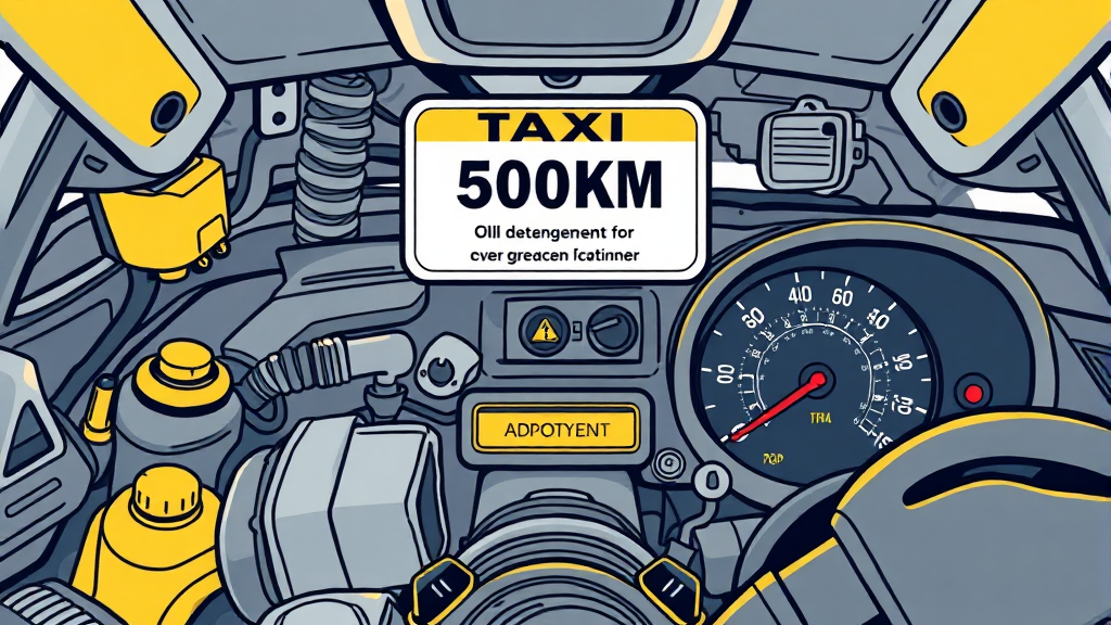 가혹 조건 주행, 교환 주기 변경? (illustration 스타일)