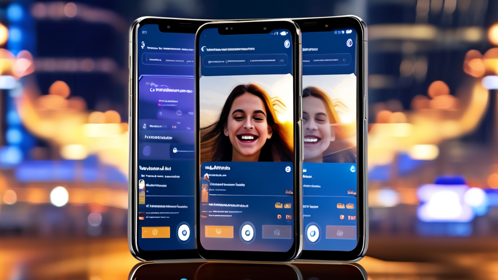 메타 검색 엔진과 앱 활용법 (realistic 스타일)