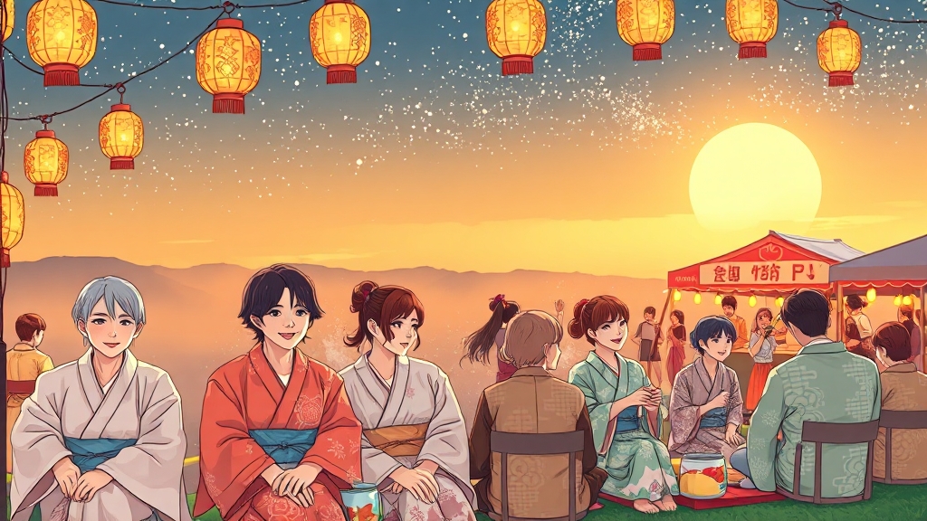 여름 축제, 왜 특별할까? (illustration 스타일)