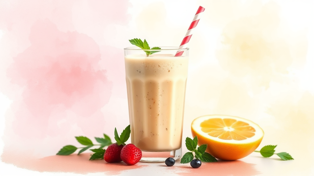 건강한 다이어트 쉐이크, 성분 분석과 올바른 선택 가이드 (watercolor 스타일)
