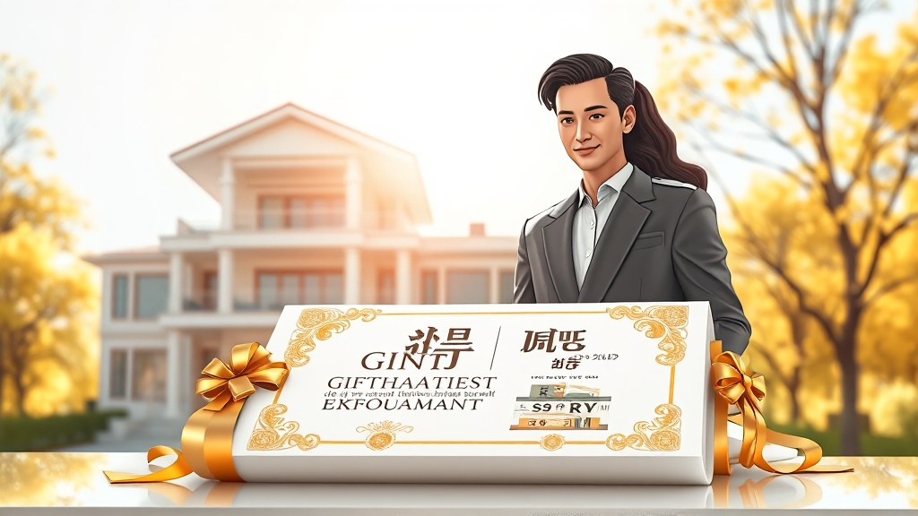 부동산 증여 트렌드와 절세 전략 (illustration 스타일)